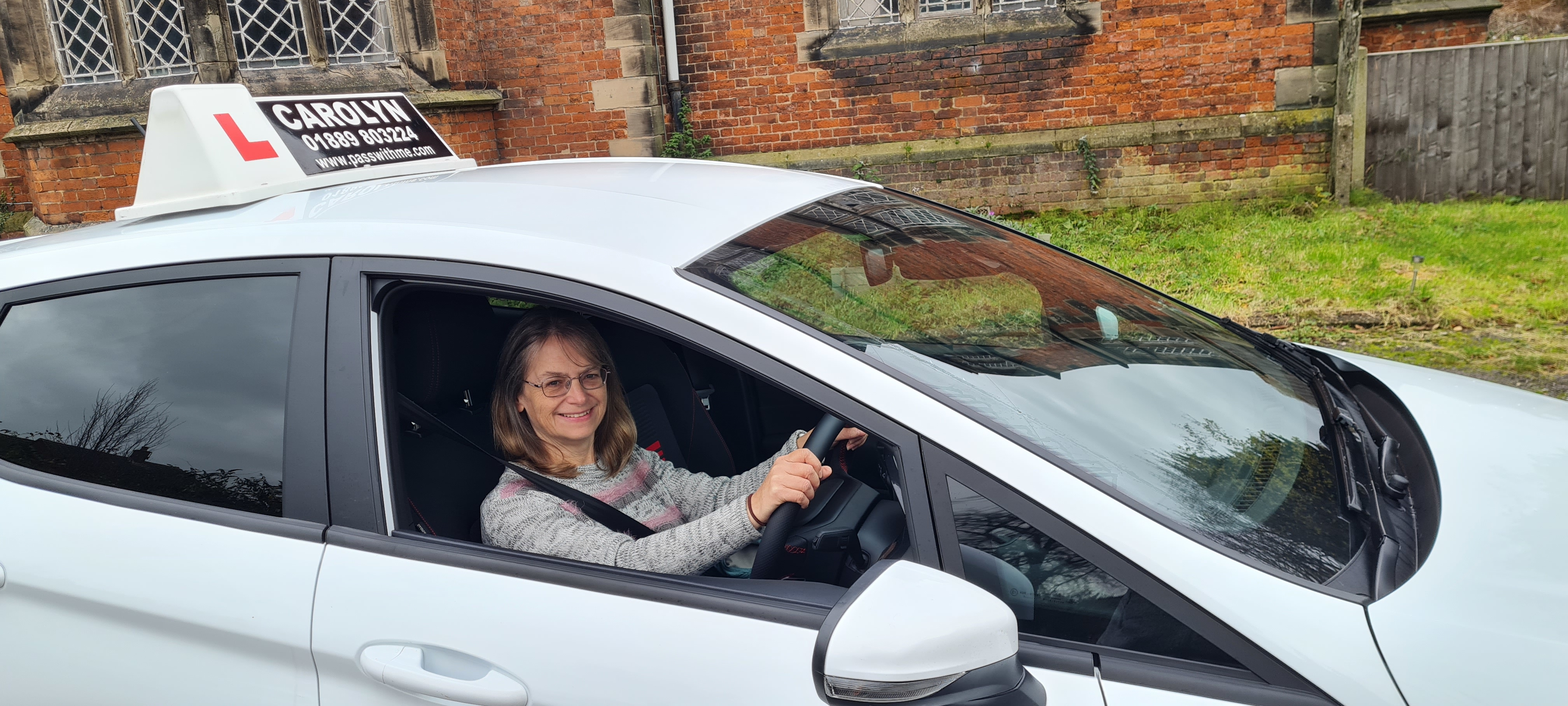 Carolyn Whitehouse, female driving instructor in Rugeley, Cannock and Lichfield areas. Please email carolyn.whitehouse@gmail.com or call 01889 803224 for details